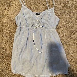 H&M MAMA blue striped tank